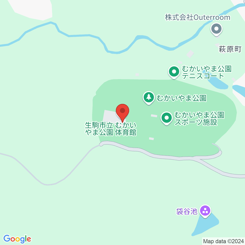 むかいやま公園体育館周辺のカフェ一覧地図