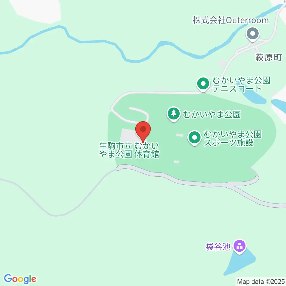 むかいやま公園体育館周辺のカフェ一覧地図