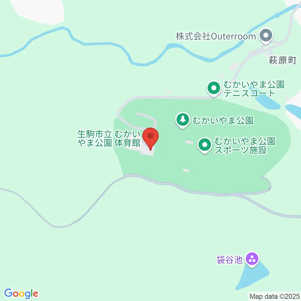 むかいやま公園体育館周辺のカフェ一覧地図
