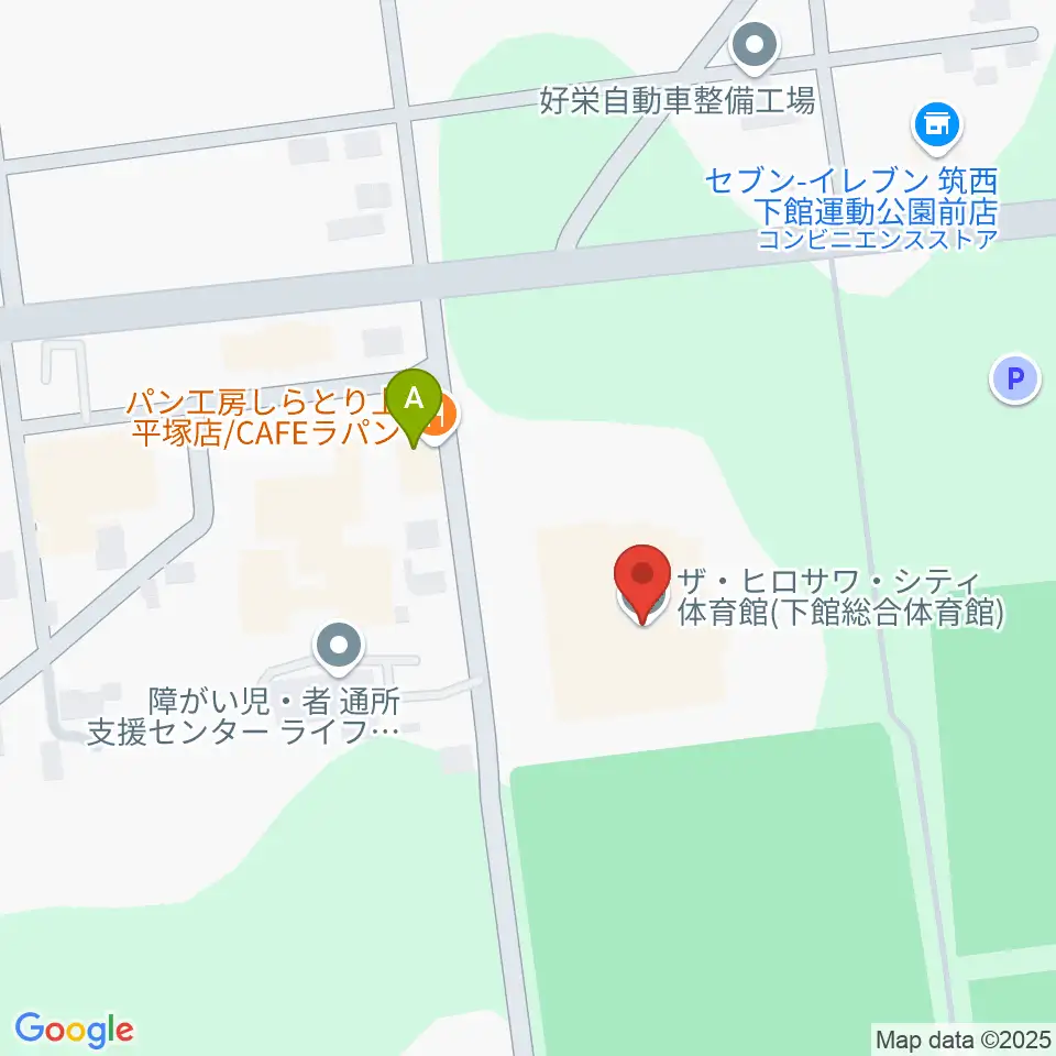 ザ・ヒロサワ・シティ体育館周辺のカフェ一覧地図