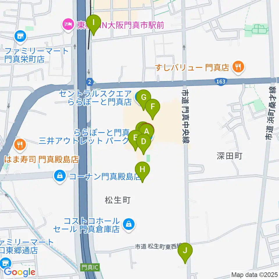 TOHOシネマズ ららぽーと門真周辺のカフェ一覧地図