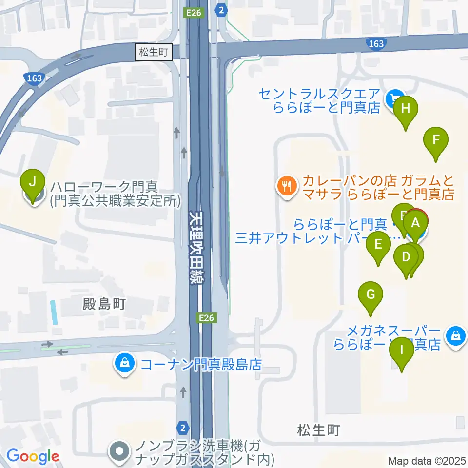 TOHOシネマズ ららぽーと門真周辺のカフェ一覧地図
