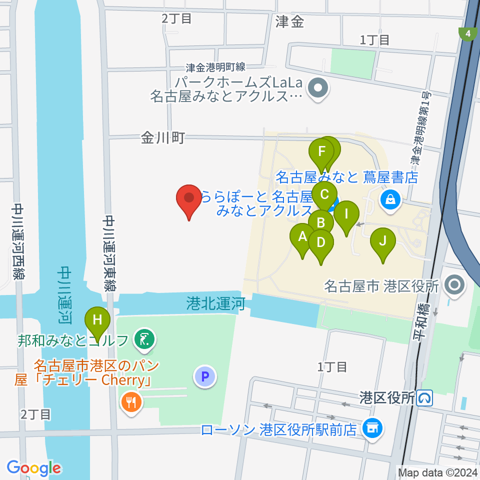 PORTBASE ポートベイス周辺のカフェ一覧地図