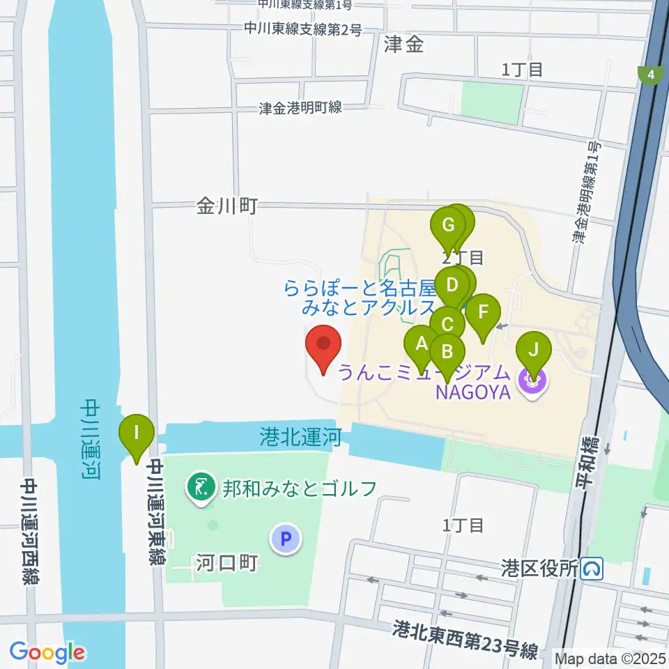 コムテックポートベース周辺のカフェ一覧地図