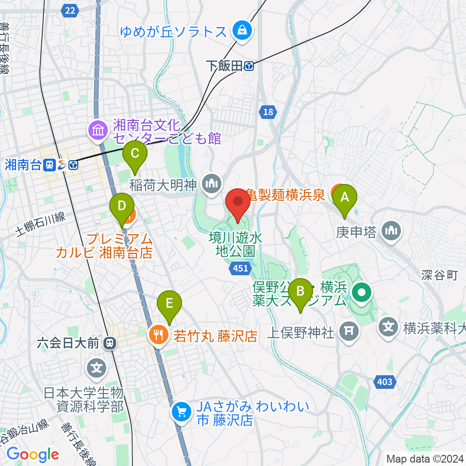 境川遊水地公園多目的グラウンド周辺のカフェ一覧地図