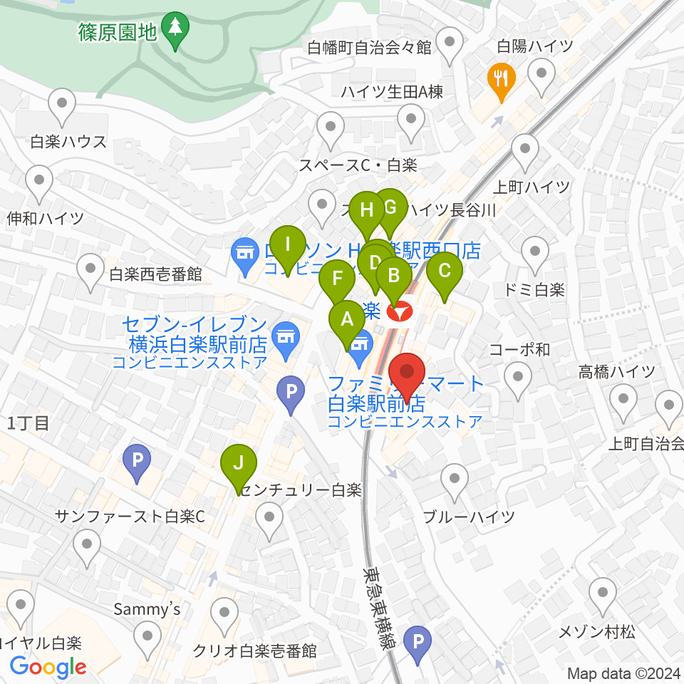 ケイアイサウンドスタジオ周辺のカフェ一覧地図