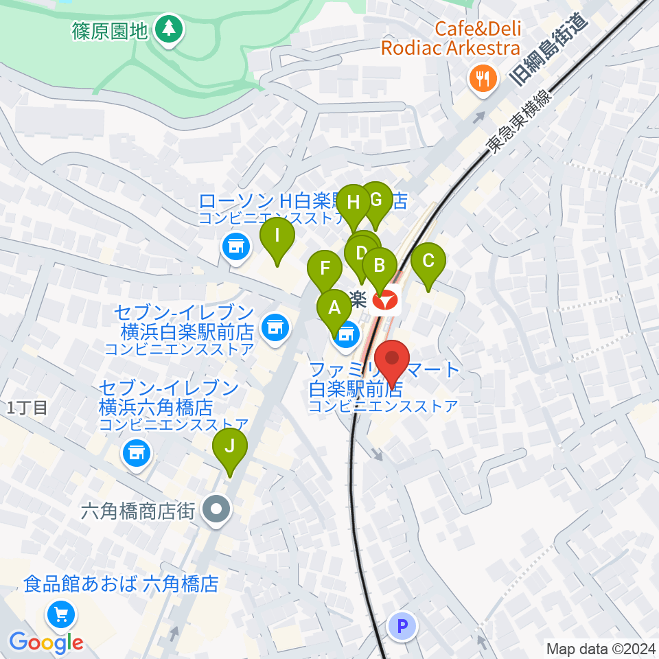 ケイアイサウンドスタジオ周辺のカフェ一覧地図