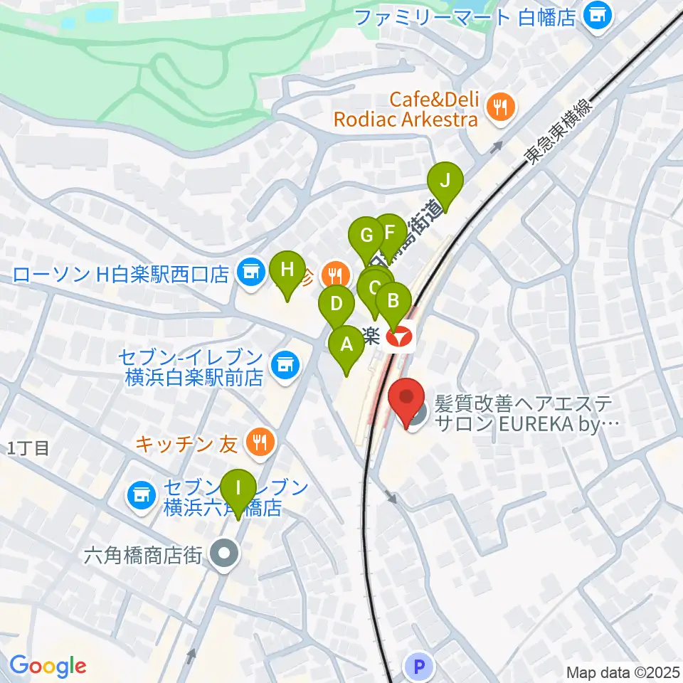 ケイアイサウンドスタジオ周辺のカフェ一覧地図