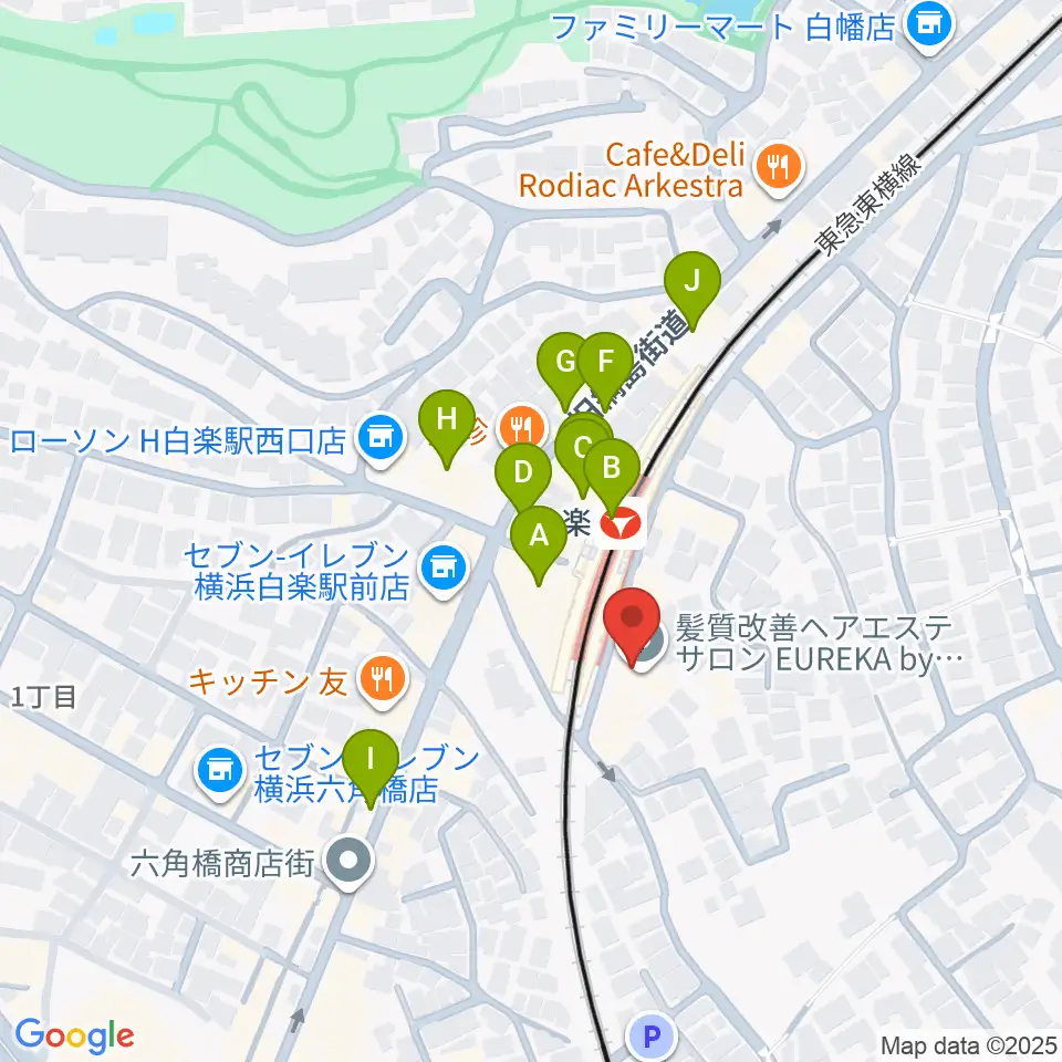 ケイアイサウンドスタジオ周辺のカフェ一覧地図