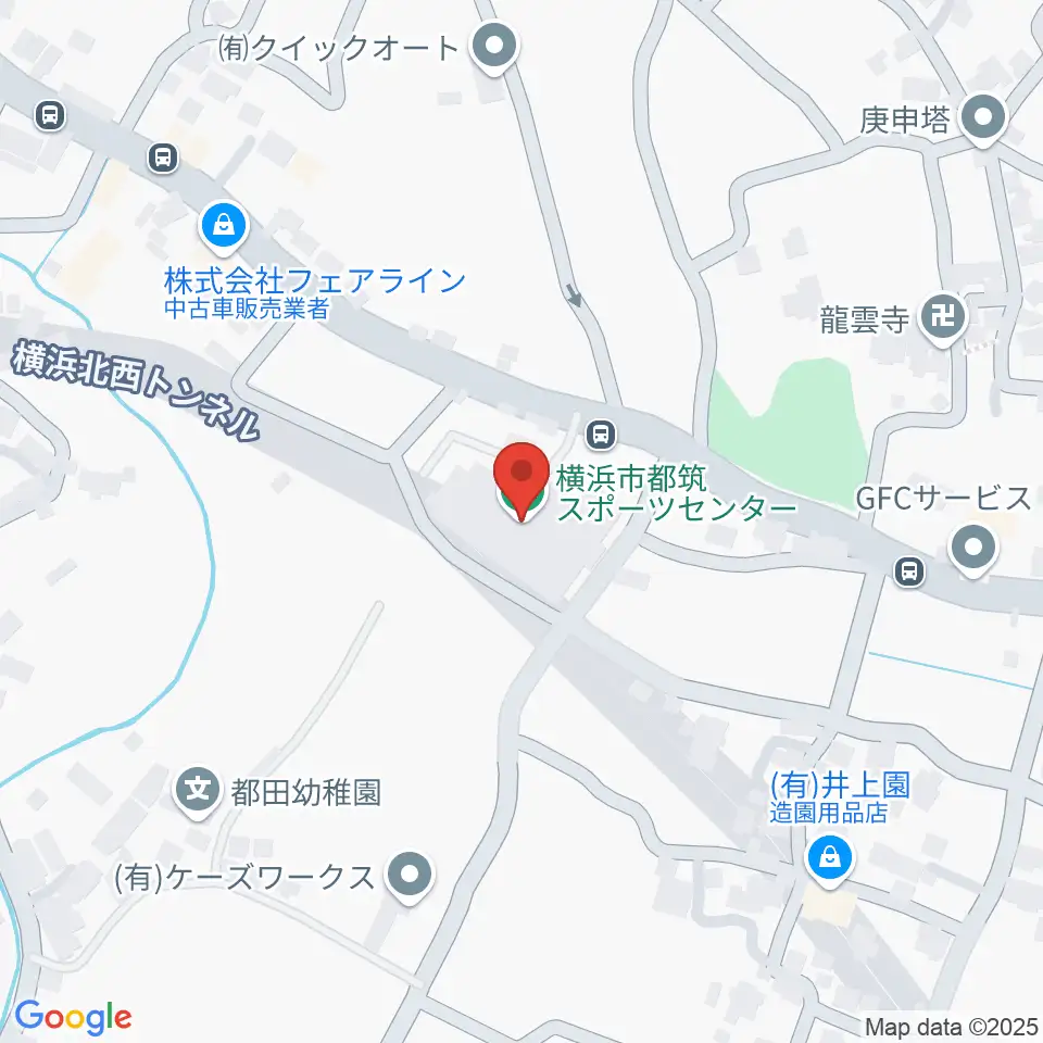 横浜市都筑スポーツセンター周辺のカフェ一覧地図