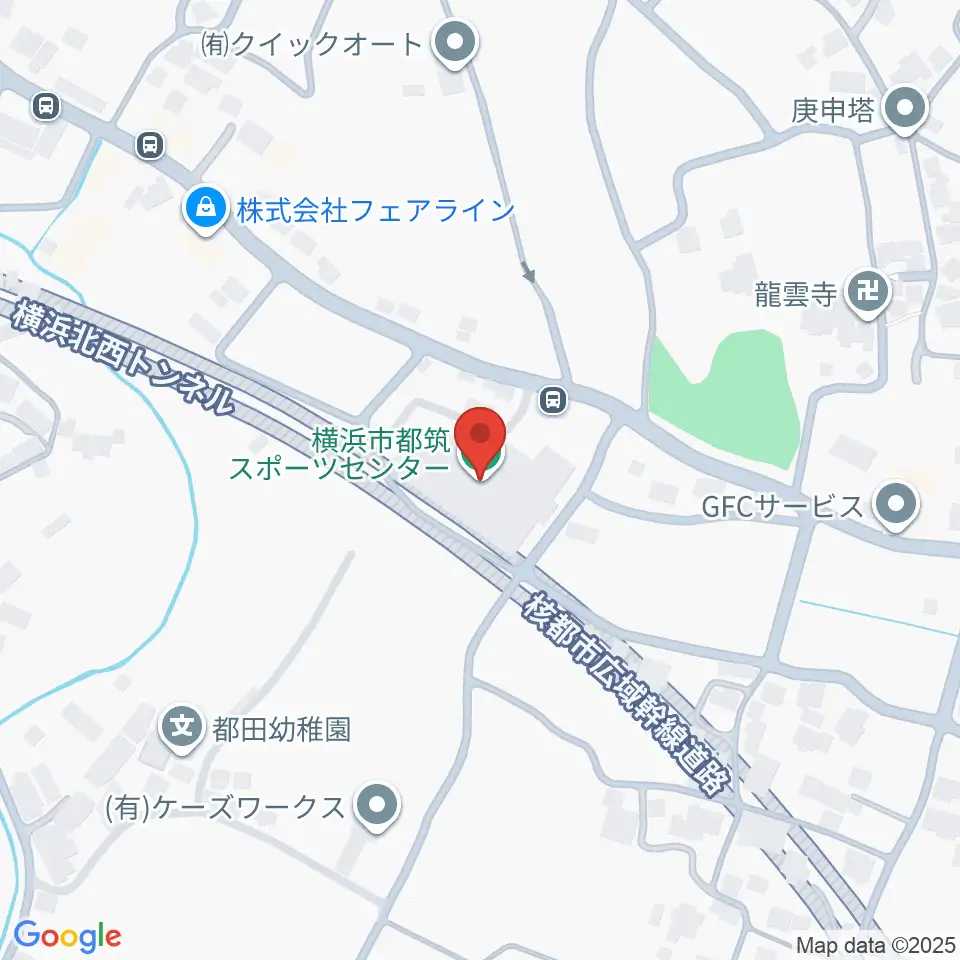 横浜市都筑スポーツセンター周辺のカフェ一覧地図