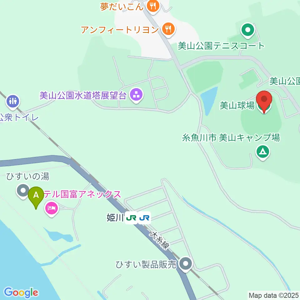 美山球場周辺のカフェ一覧地図