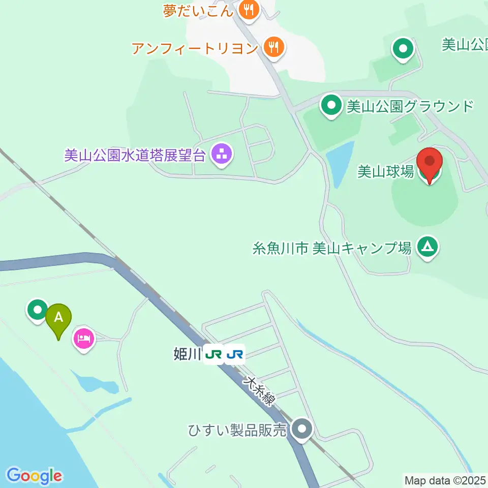 美山球場周辺のカフェ一覧地図