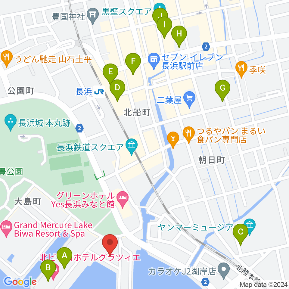 セミナー&カルチャーセンター臨湖周辺のカフェ一覧地図
