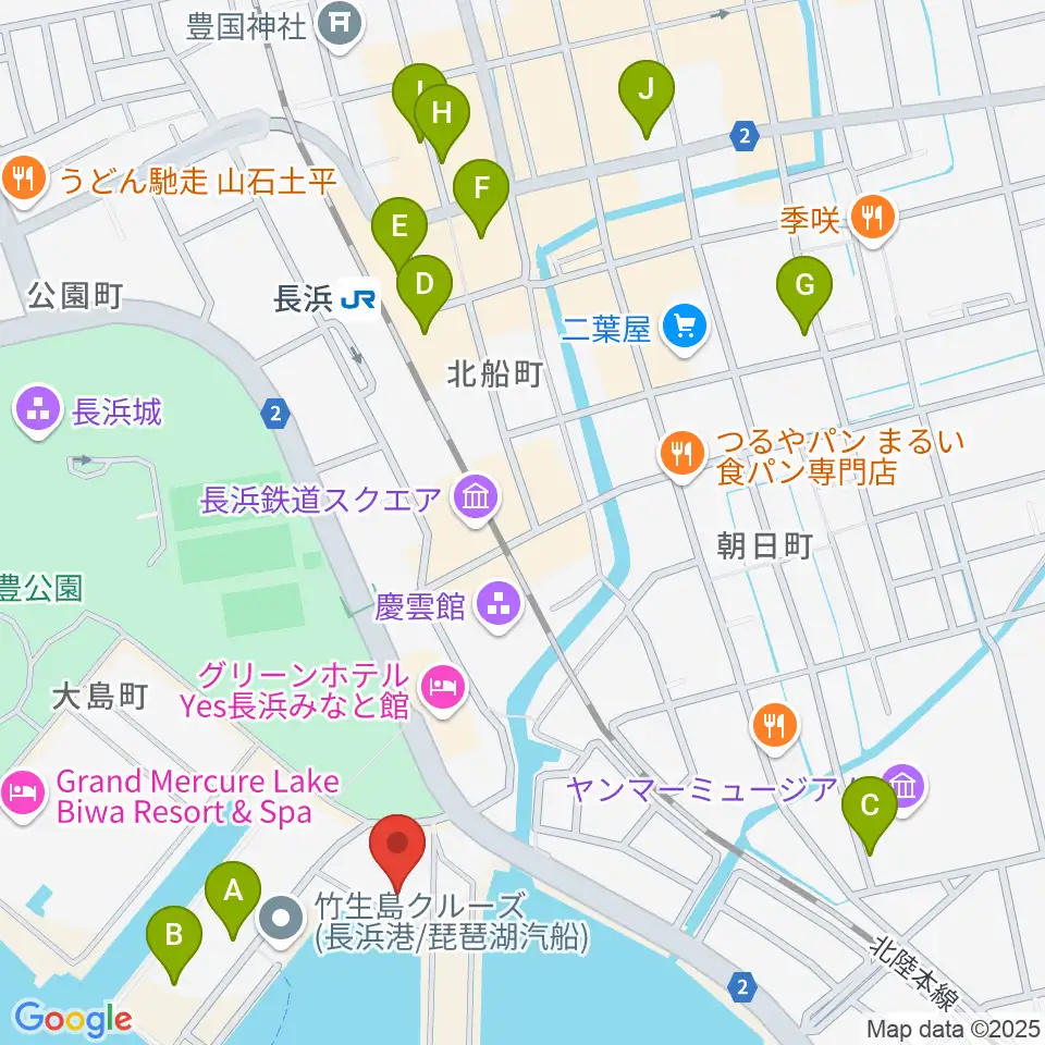セミナー&カルチャーセンター臨湖周辺のカフェ一覧地図