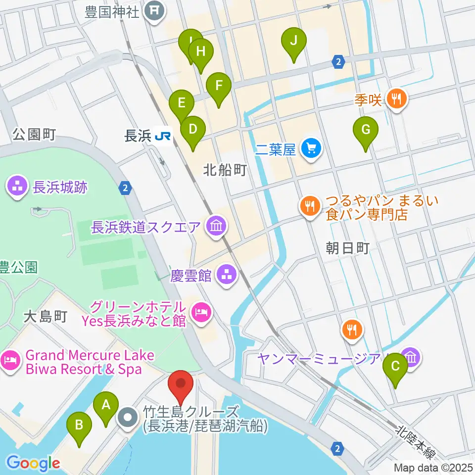 セミナー&カルチャーセンター臨湖周辺のカフェ一覧地図