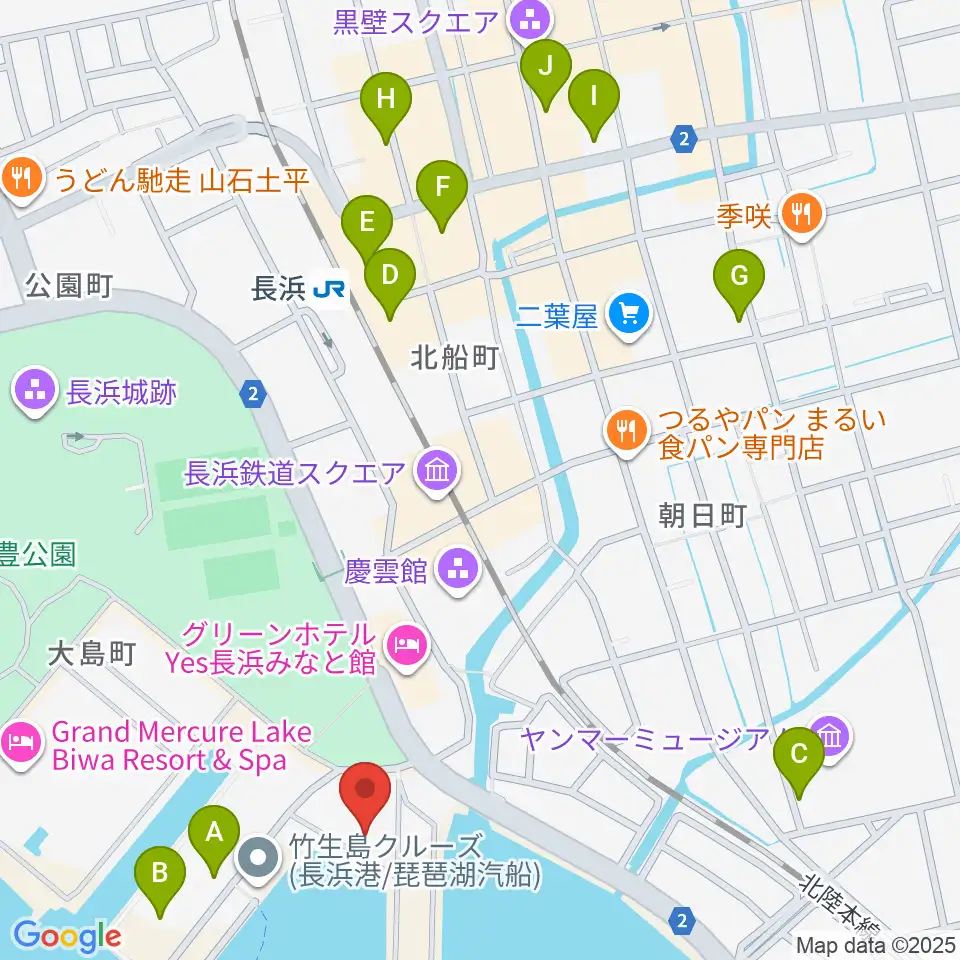 セミナー&カルチャーセンター臨湖周辺のカフェ一覧地図
