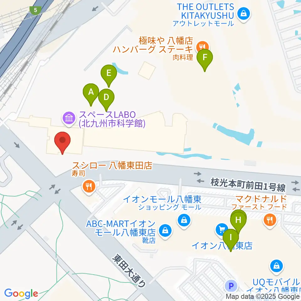 スペースLABO周辺のカフェ一覧地図