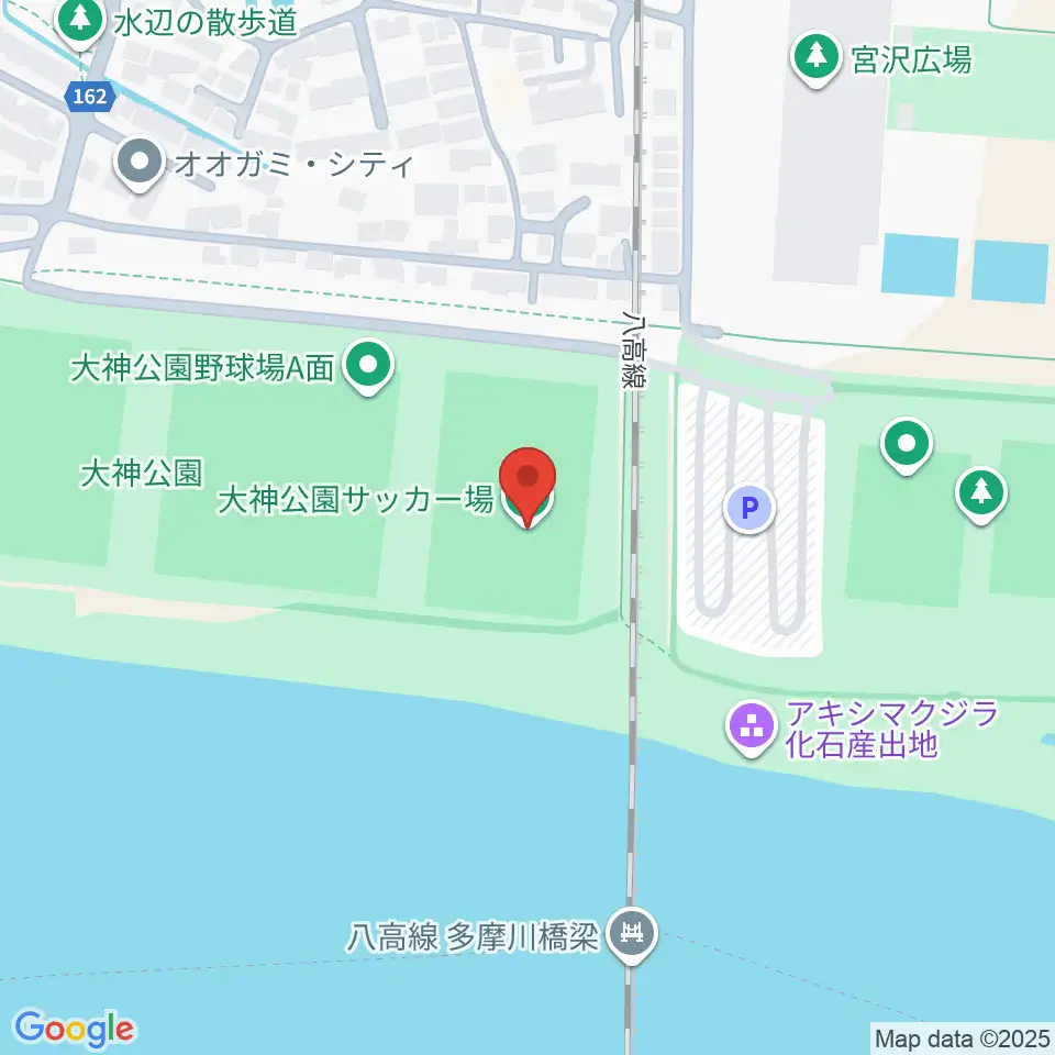 大神公園サッカー場周辺のカフェ一覧地図
