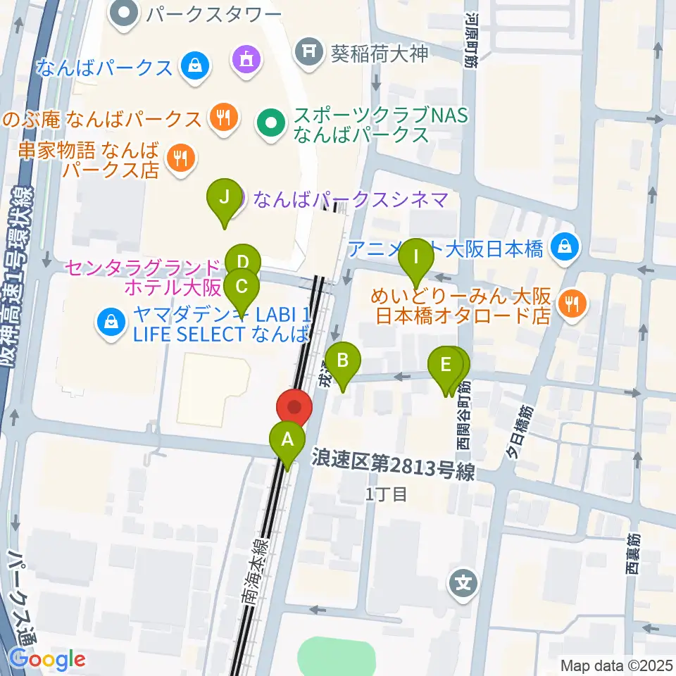 Yogibo META VALLEY周辺のカフェ一覧地図