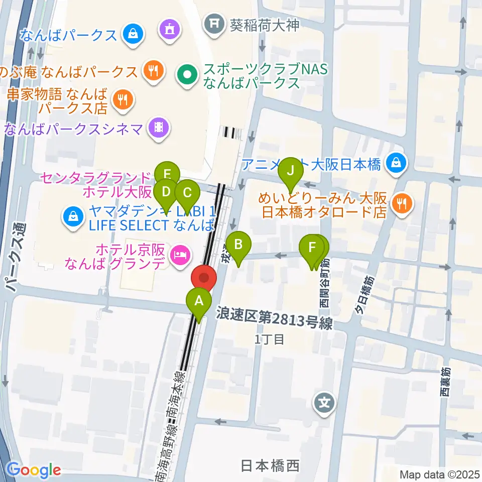 Yogibo META VALLEY周辺のカフェ一覧地図
