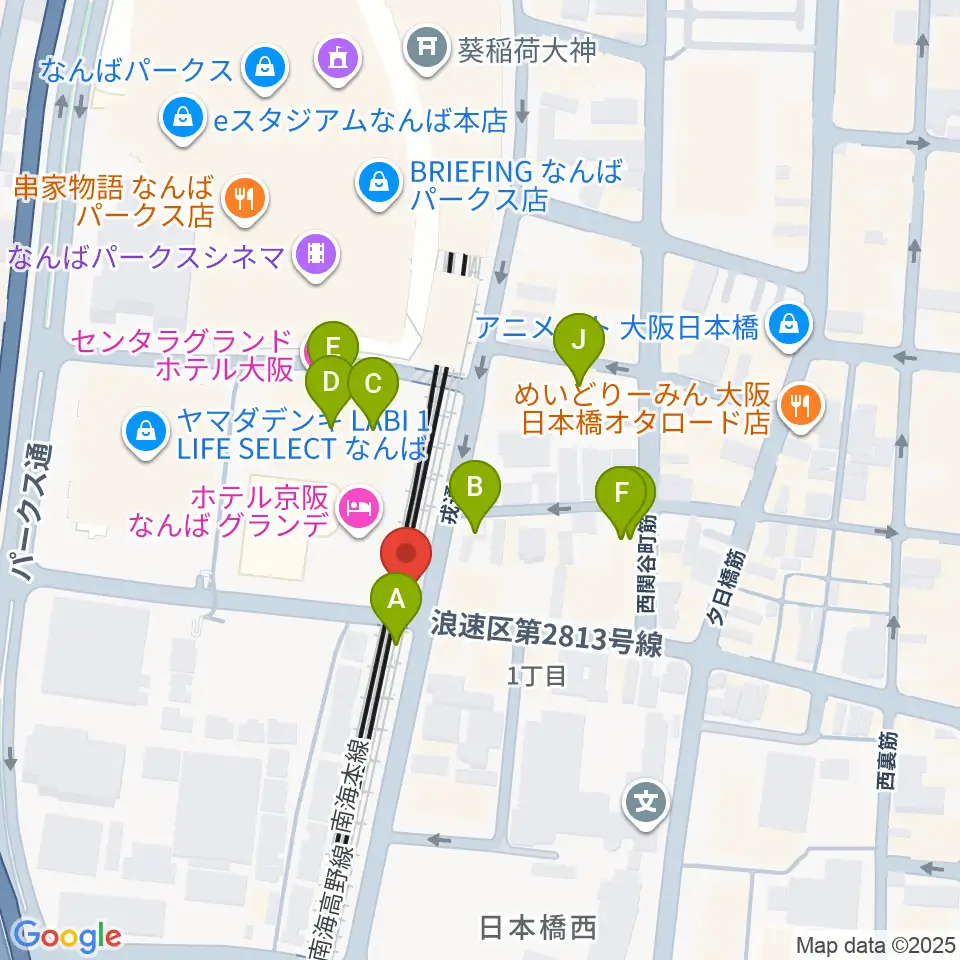 Yogibo META VALLEY周辺のカフェ一覧地図