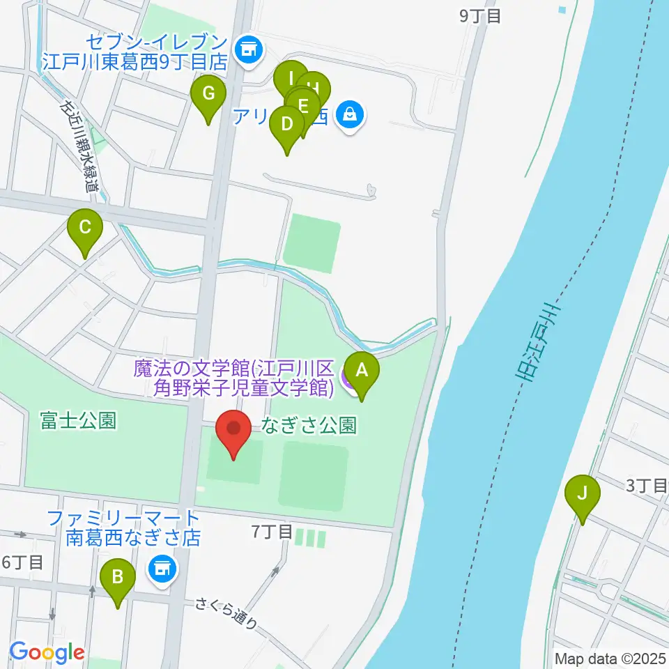 なぎさ公園スポーツ広場周辺のカフェ一覧地図