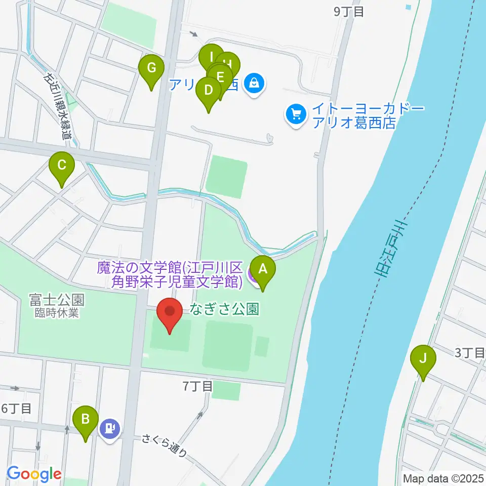 なぎさ公園スポーツ広場周辺のカフェ一覧地図