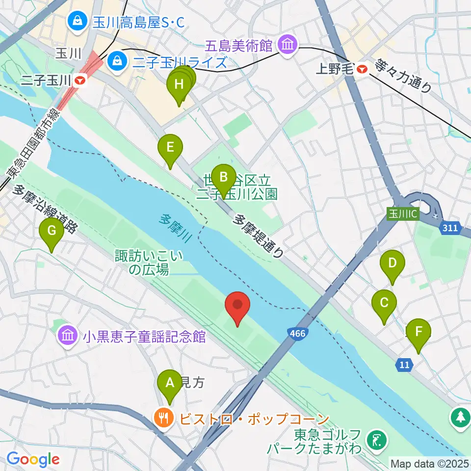 北見方少年サッカー場周辺のカフェ一覧地図