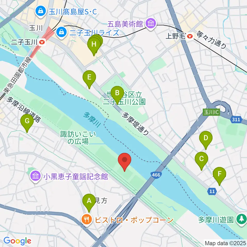 北見方少年サッカー場周辺のカフェ一覧地図