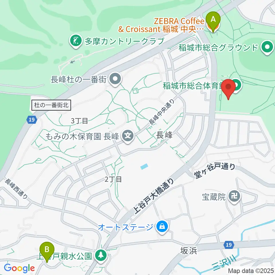 野村不動産いなぎアリーナ周辺のカフェ一覧地図