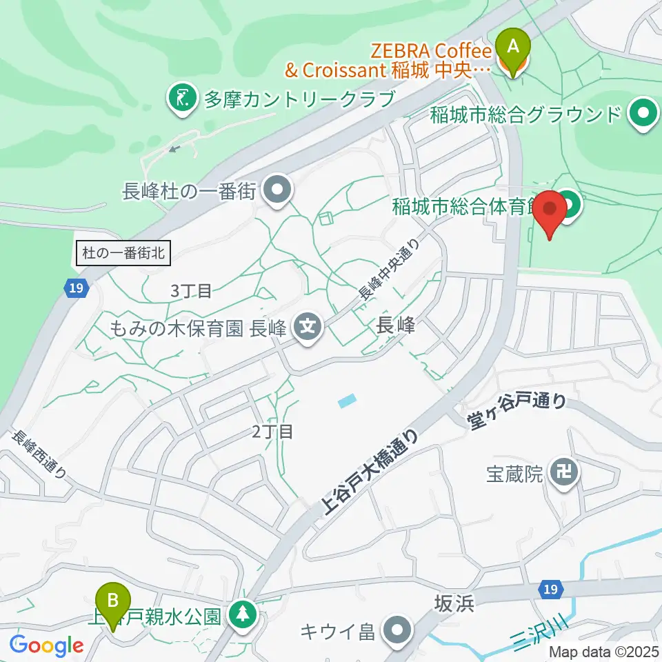 野村不動産いなぎアリーナ周辺のカフェ一覧地図