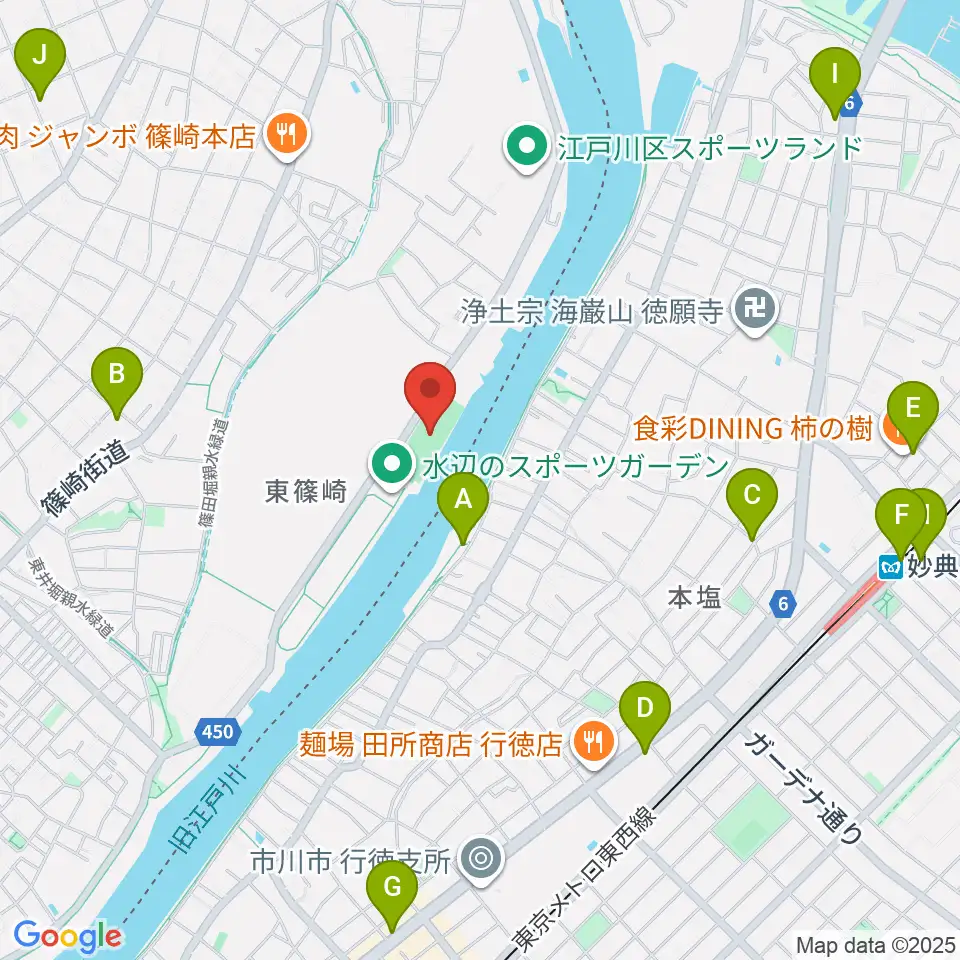 水辺のスポーツガーデン少年野球場周辺のカフェ一覧地図