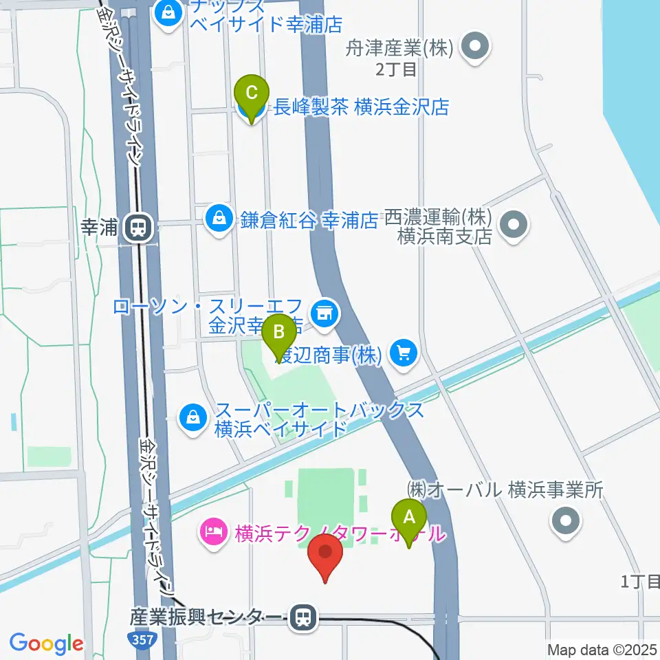 金沢産業振興センター サブグラウンド周辺のカフェ一覧地図