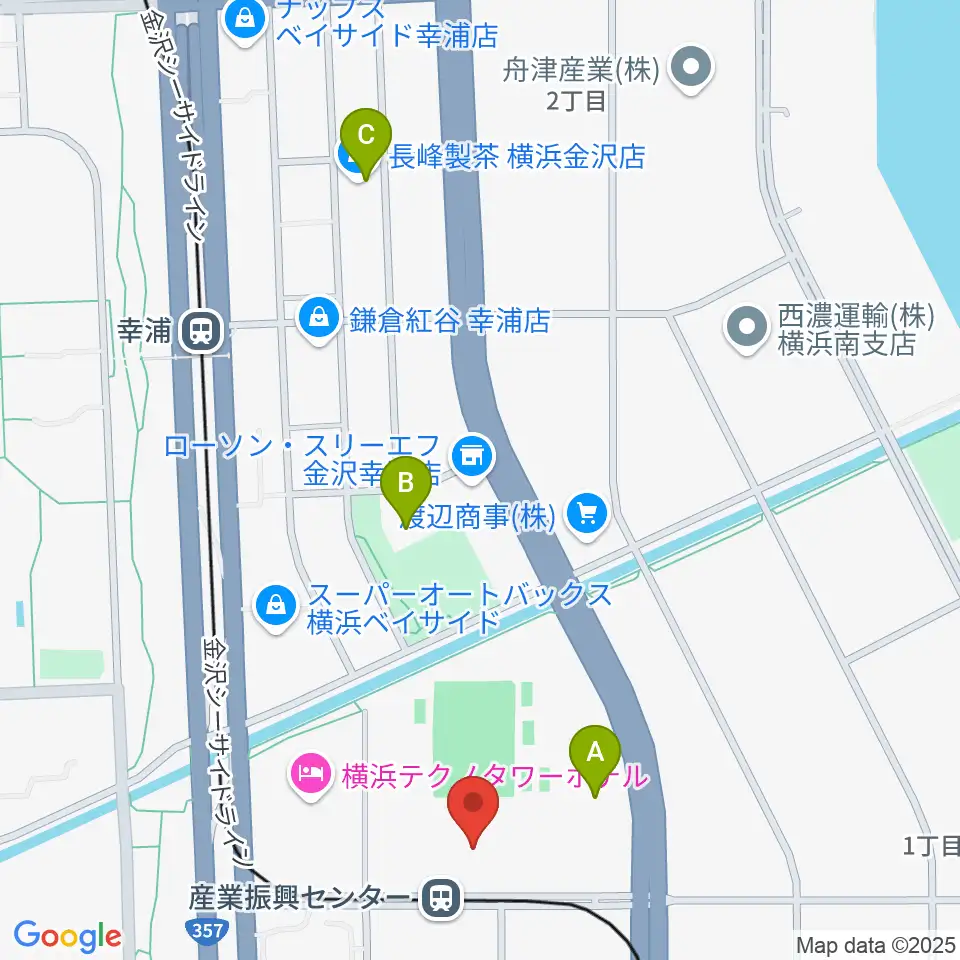 金沢産業振興センター サブグラウンド周辺のカフェ一覧地図