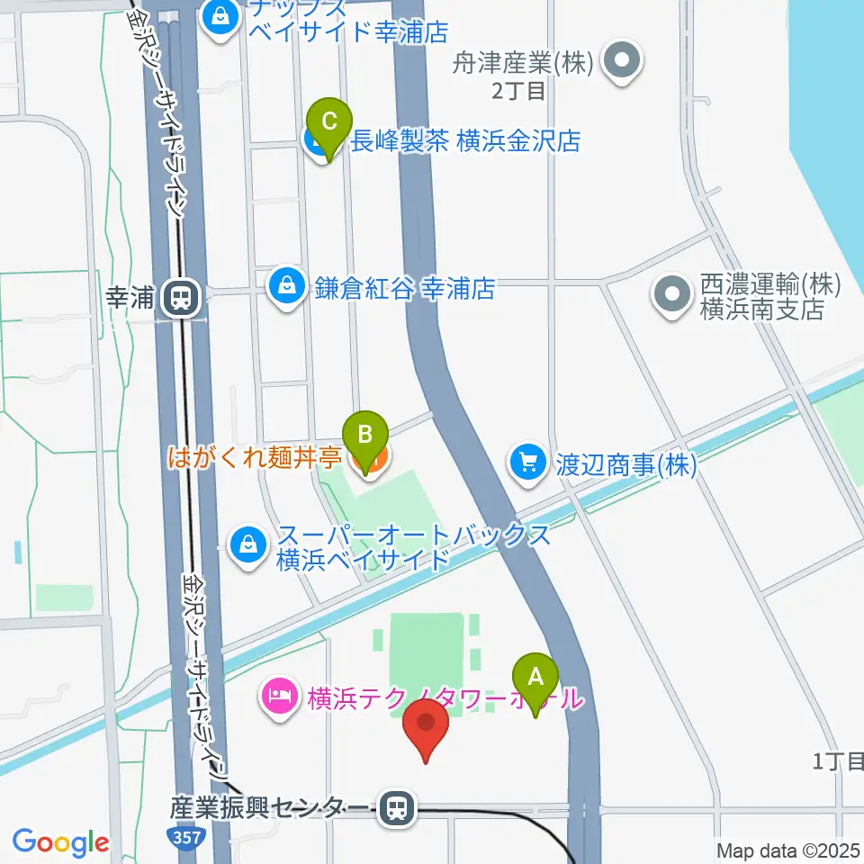 金沢産業振興センター サブグラウンド周辺のカフェ一覧地図