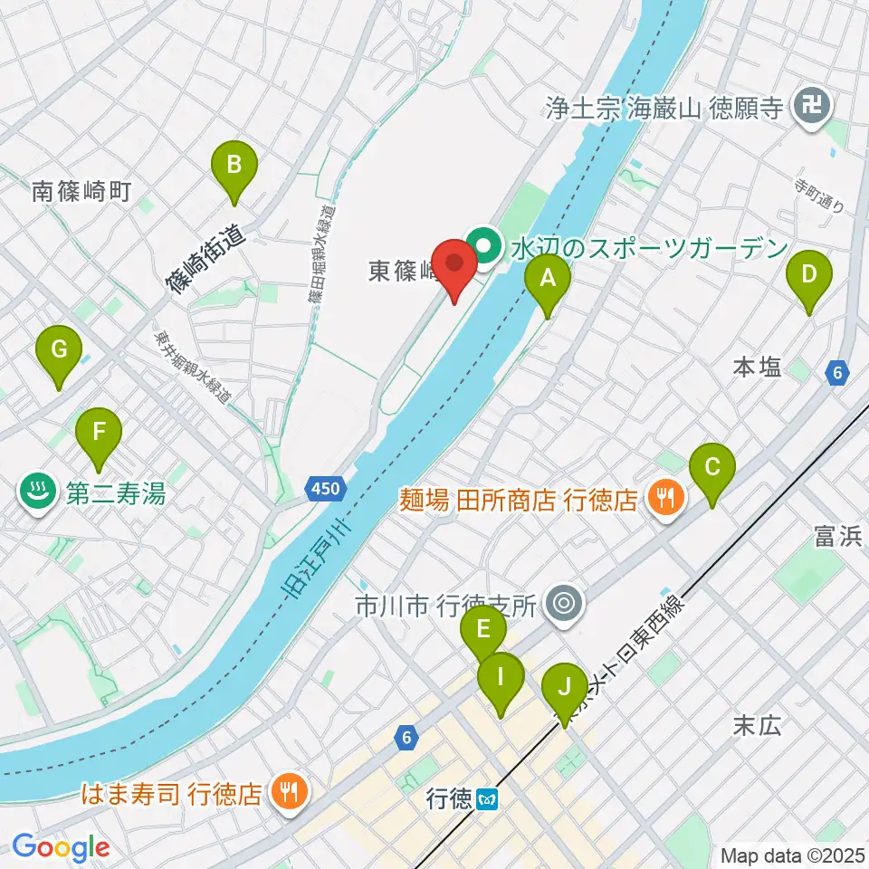 水辺のスポーツガーデン多目的広場周辺のカフェ一覧地図