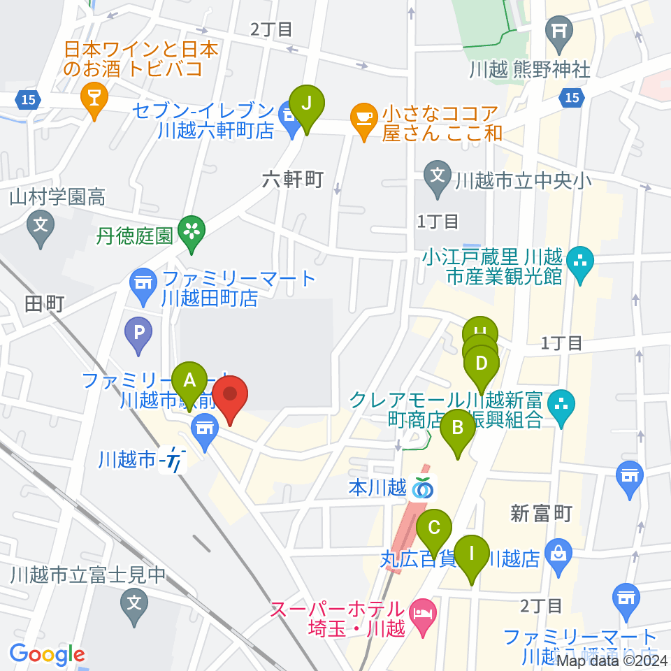 STUDIO CHIKO（スタジオチコ）周辺のカフェ一覧地図