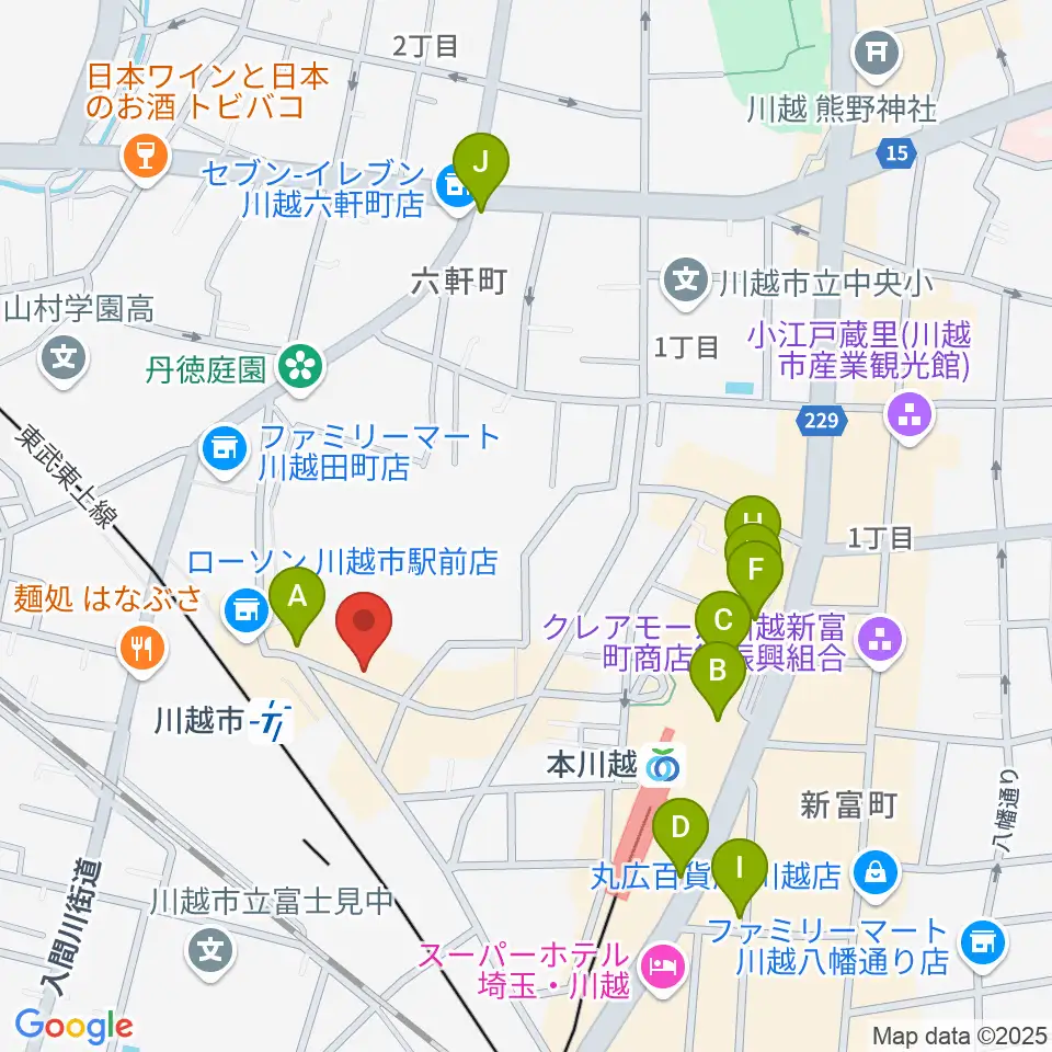 スタジオチコ周辺のカフェ一覧地図