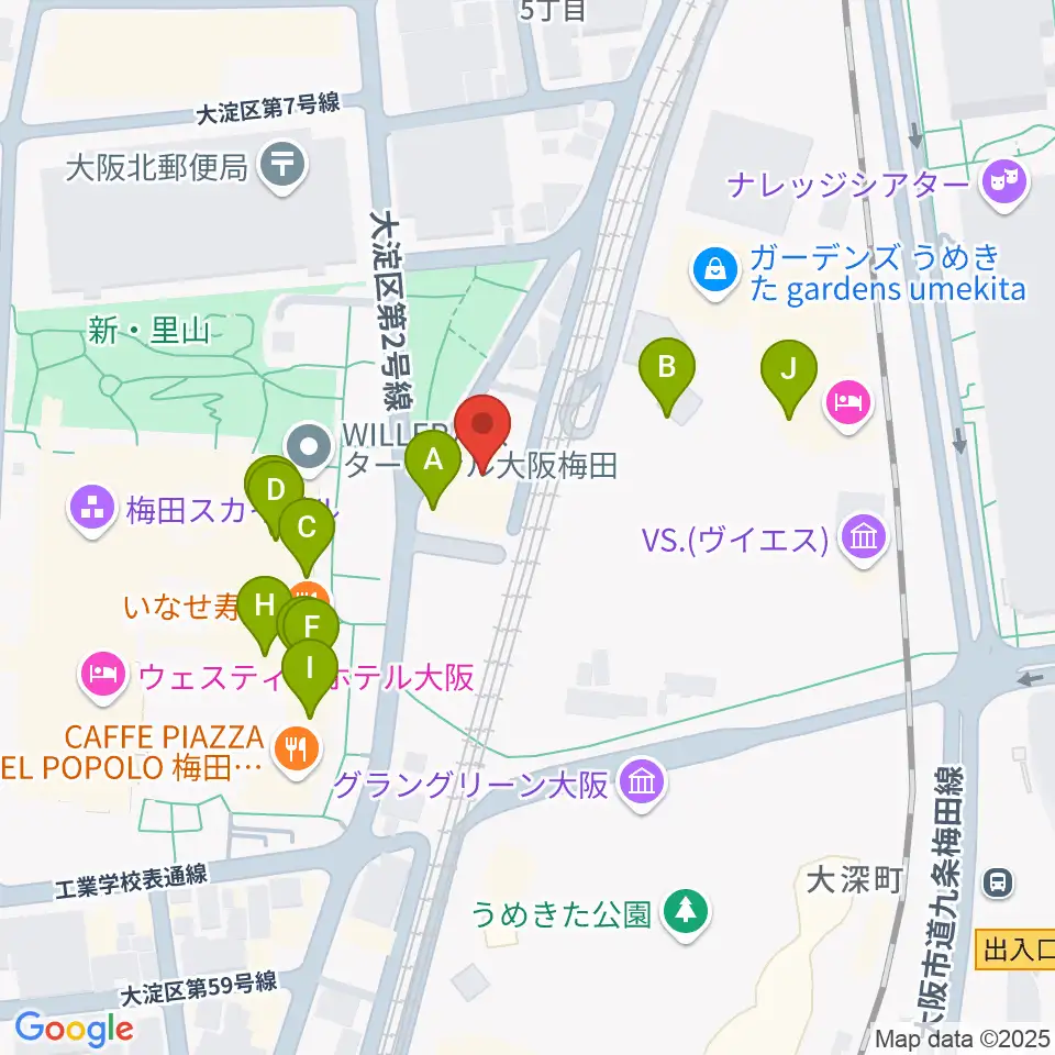 7th Note周辺のカフェ一覧地図