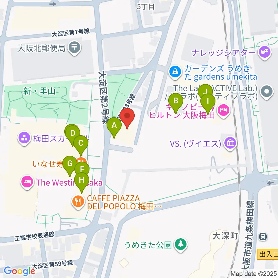 7th Note周辺のカフェ一覧地図
