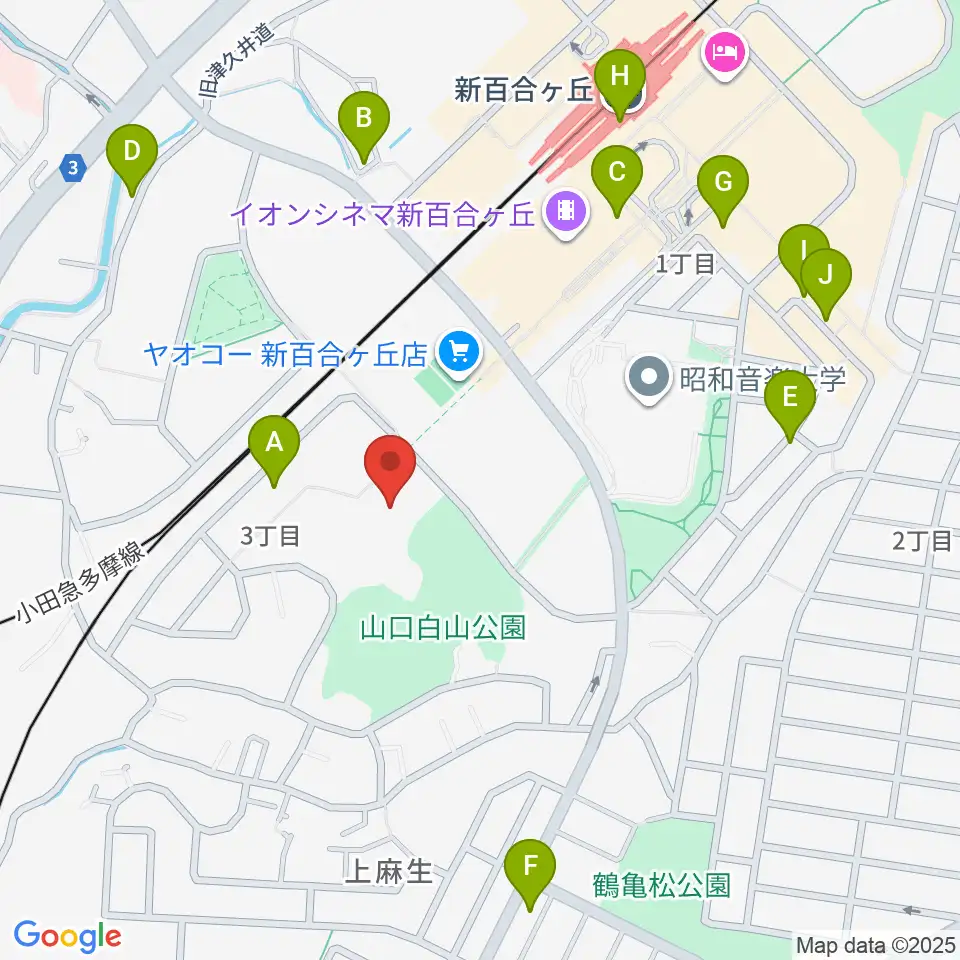 川崎市麻生スポーツセンター周辺のカフェ一覧地図