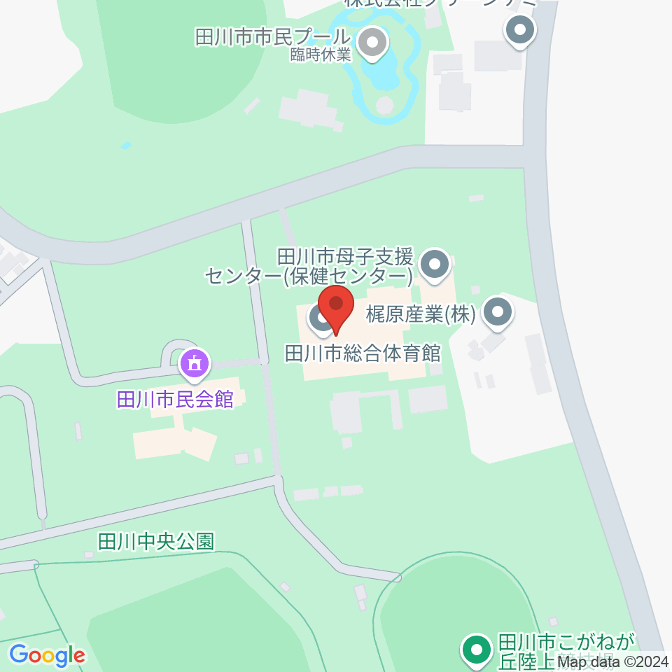 田川市総合体育館周辺のカフェ一覧地図