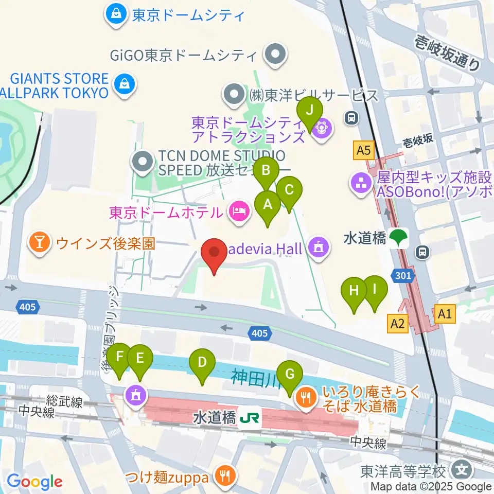 IMM THEATER周辺のカフェ一覧地図