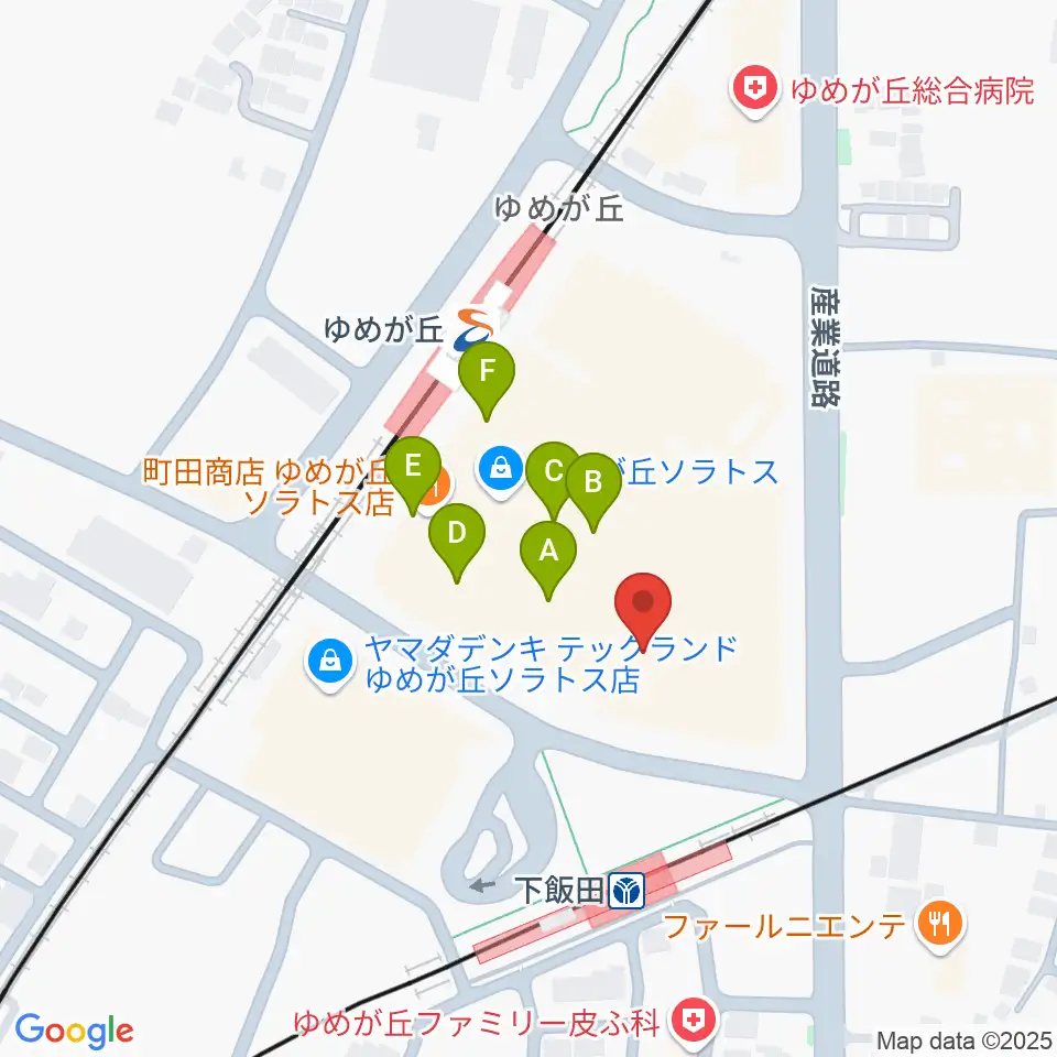 109シネマズゆめが丘周辺のカフェ一覧地図