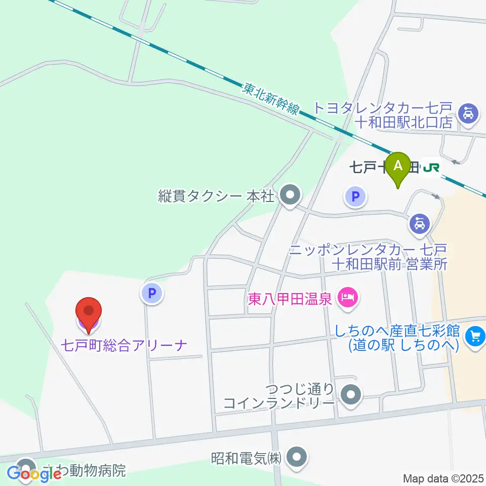 七戸町総合アリーナ周辺のカフェ一覧地図