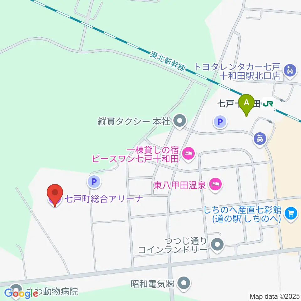 七戸町総合アリーナ周辺のカフェ一覧地図
