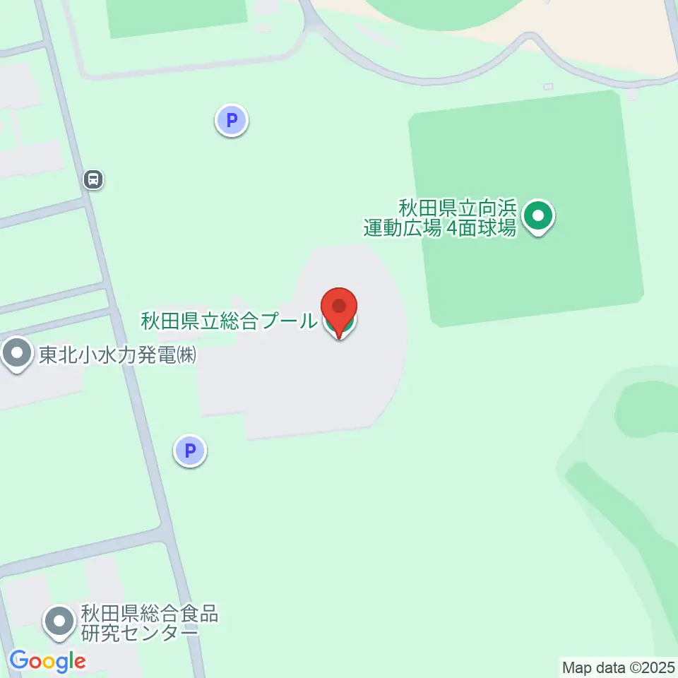 秋田県立総合プール周辺のカフェ一覧地図