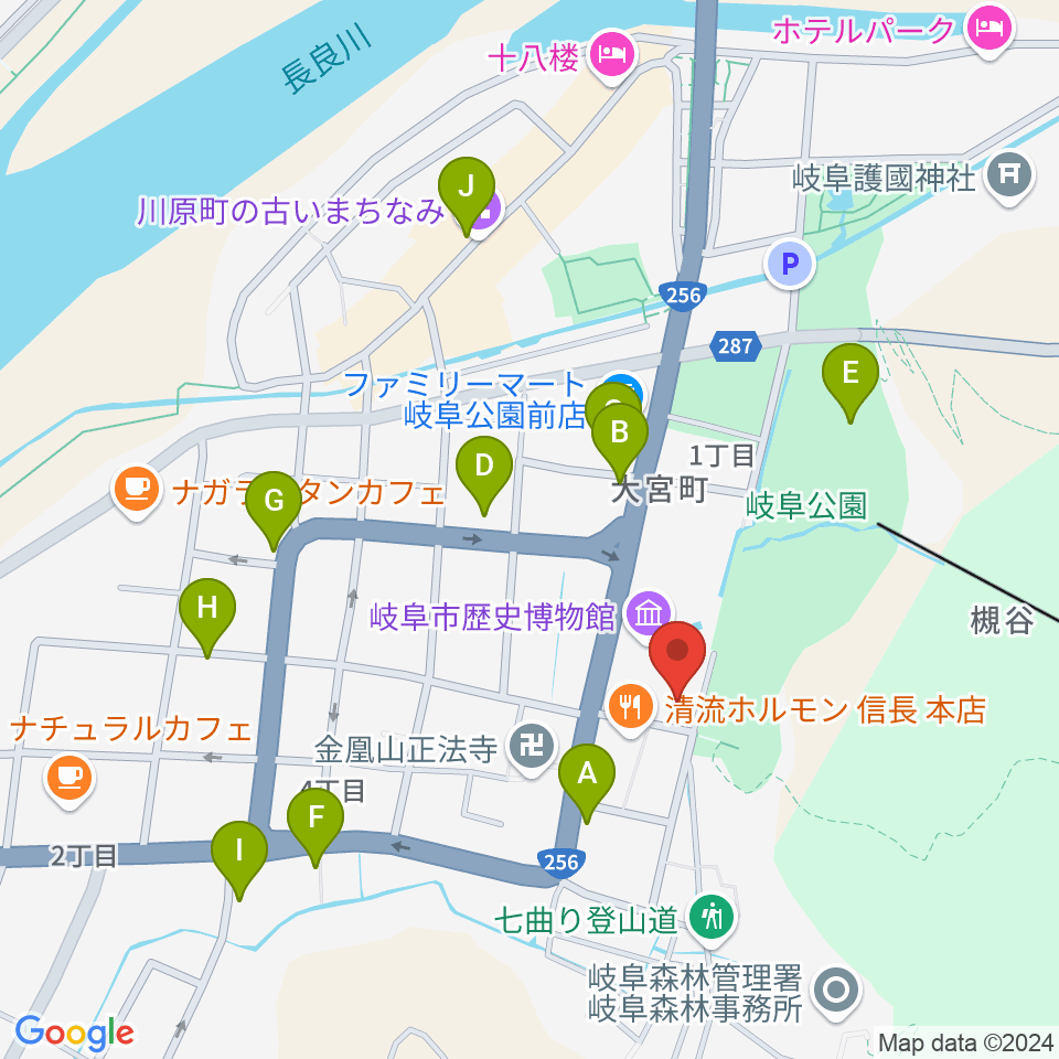 名和昆虫博物館周辺のカフェ一覧地図