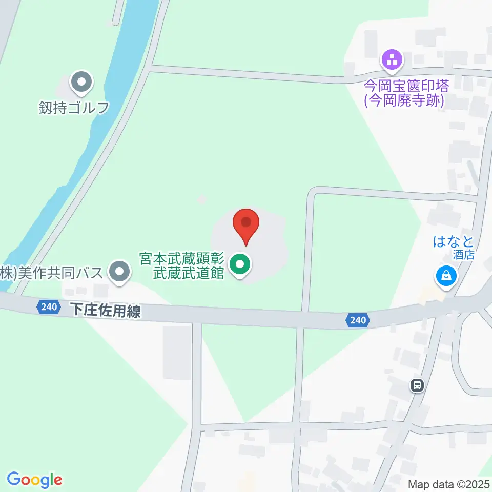 宮本武蔵顕彰武蔵武道館周辺のカフェ一覧地図